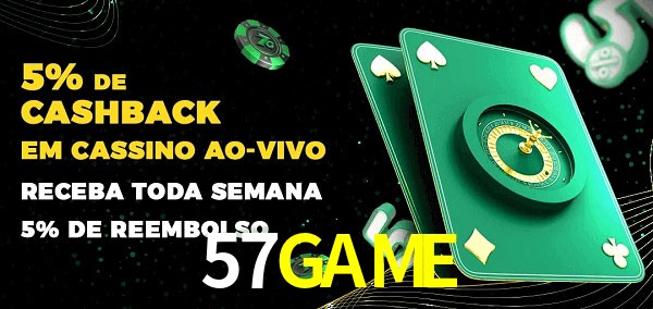 Promoções do cassino ao Vivo 57GAME